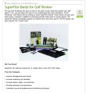 SuperFlex® Resistance Bands for Golf reviewed by The Hackers Paradise